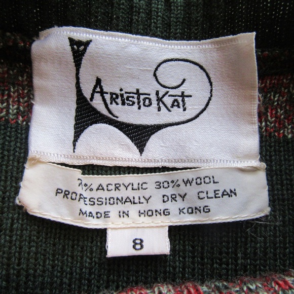 Womens Vtg Aristo Kat Sweater and Vest Sz 8 - Picture 7 of 8